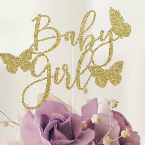 Butterfly Baby Shower Cake Topper Baby Shower Cake Topper Etsy