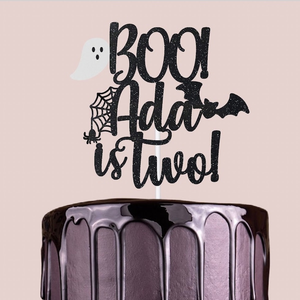 Boo Cake Topper, Halloween Cake Topper