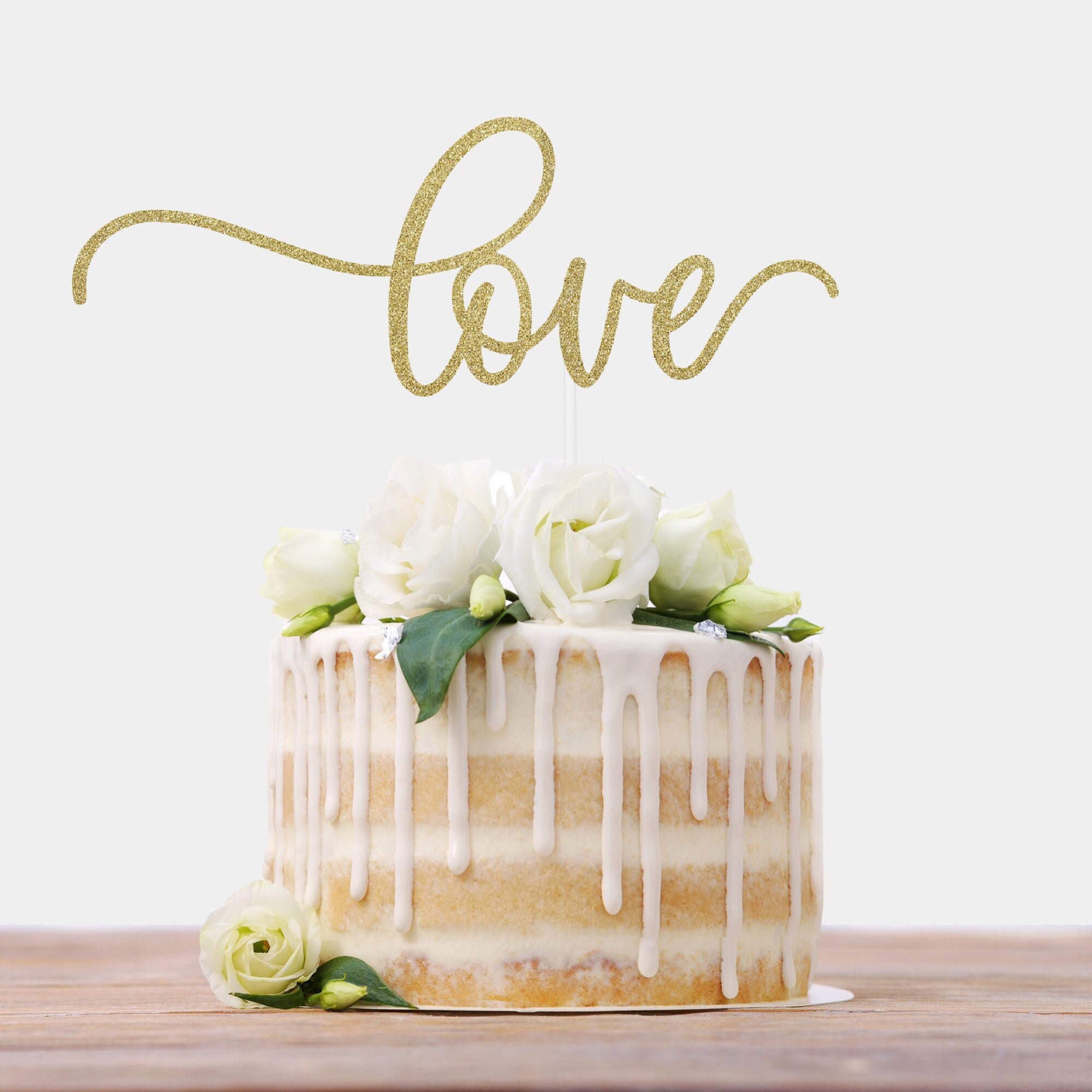 Love Cake Topper, Wedding Cake Topper