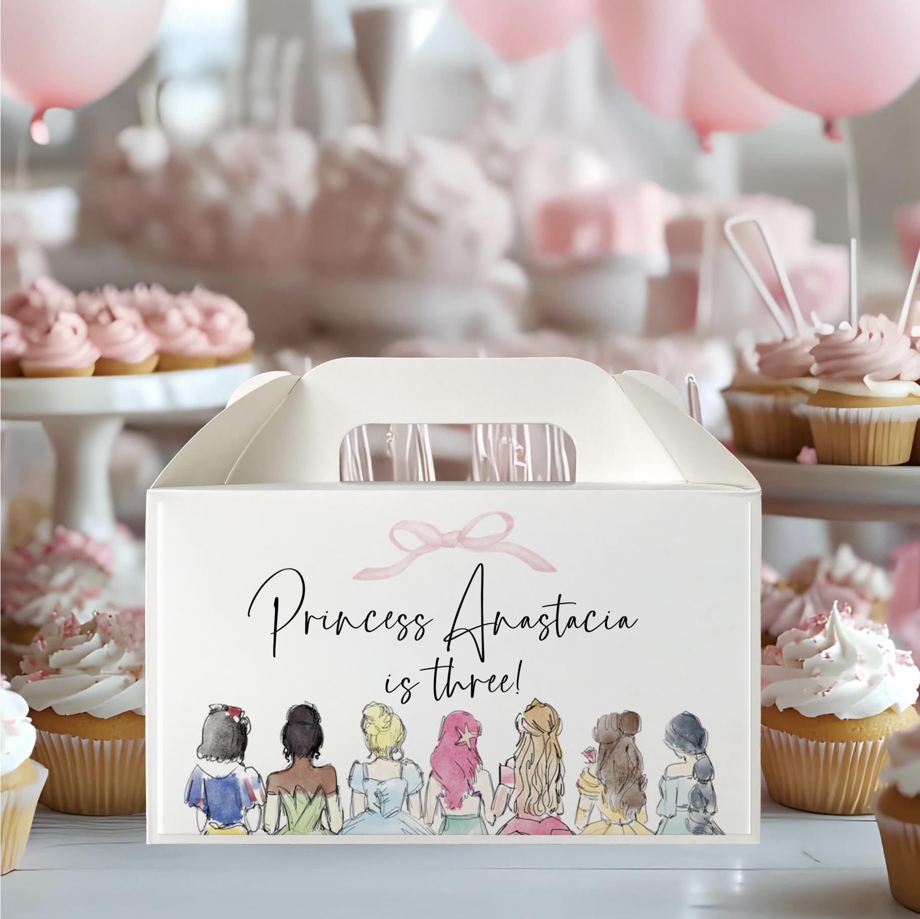Princess Gable Box Princess Gable Box Label, Editable Template - Etsy