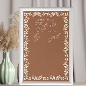 Cielito Lindo Boy or Girl Sign, Gender Reveal Sign
