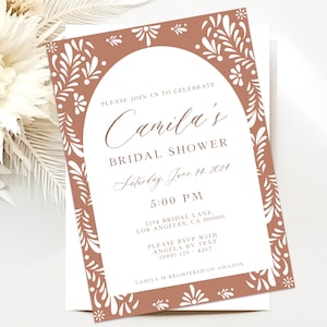 Talavera Bridal Shower Invitation, Bridal Shower Invite, Mexican Fiesta Bridal Shower
