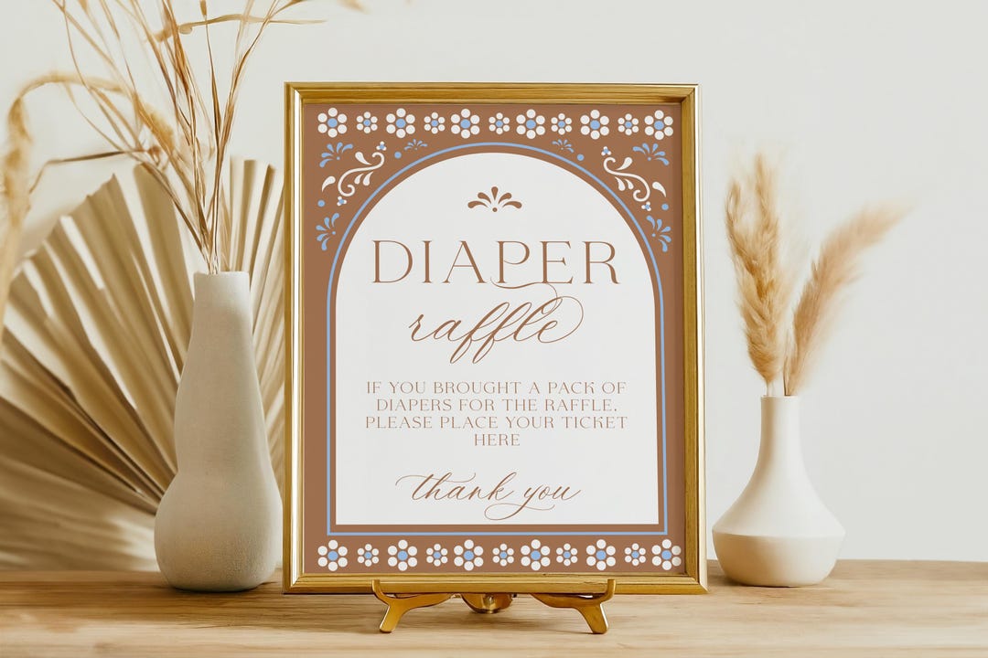 Cielito Lindo Diaper Raffle Sign Printable (digital Download) - Etsy