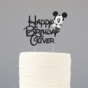 Mickey Cake Topper, Disney Birthday Cake Topper