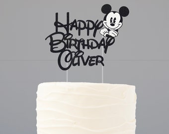 Mickey Cake Topper, Disney Birthday Cake Topper