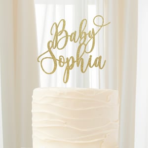 Baby Shower Cake Topper, Baby Name Cake Topper