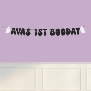 Boo Day Banner, Halloween Birthday Banner, Happy Boo Day, Ghost Banner