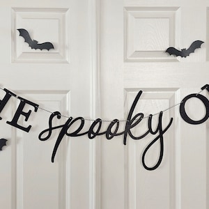 The Spooky One banner, Halloween Birthday Banner, First Birthday Banner