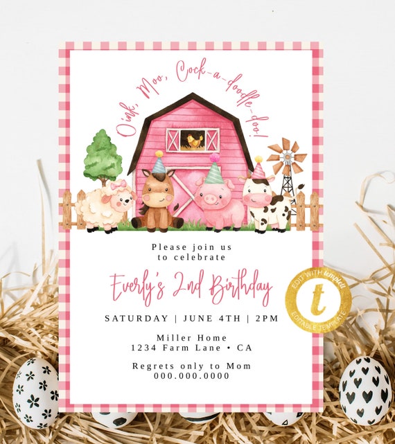 Invitaciones De Cumpleaños Infantiles – 12 Tarjetas Con Diseño De Animales Del Bosque – DIN A6, 300 G/m²