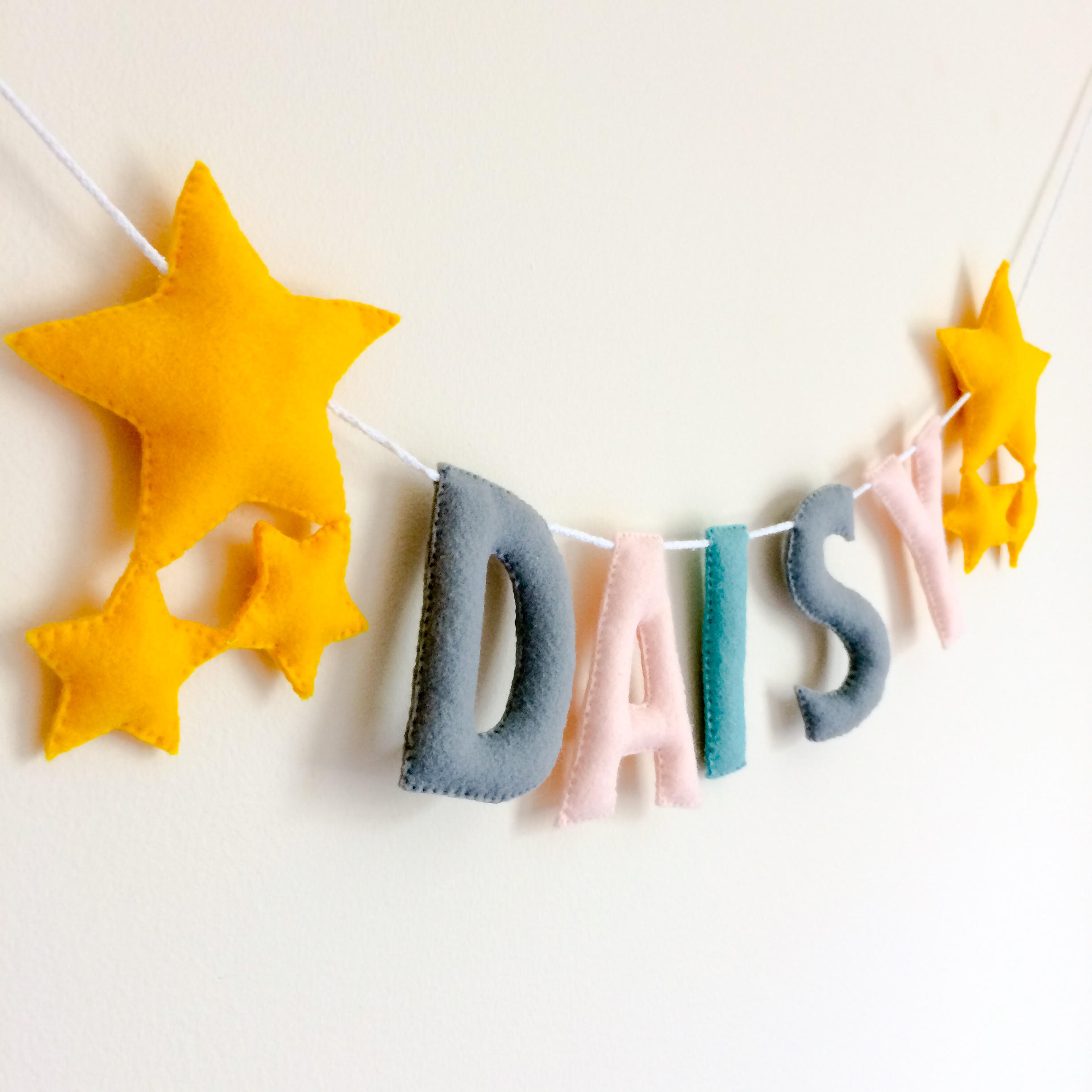 Nursery Star Name Banner | Customised nursery bunting