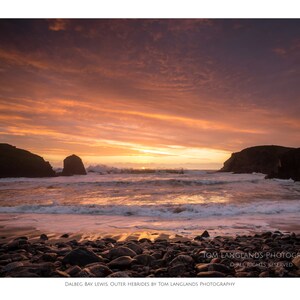 Sunset over Dalbeg Bay, Lewis, Outer Hebrides - Fine Art Landscape Photograph