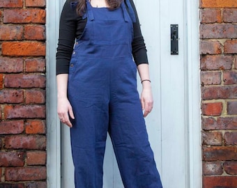 100% woven cotton comfy dungarees available in small- XXL