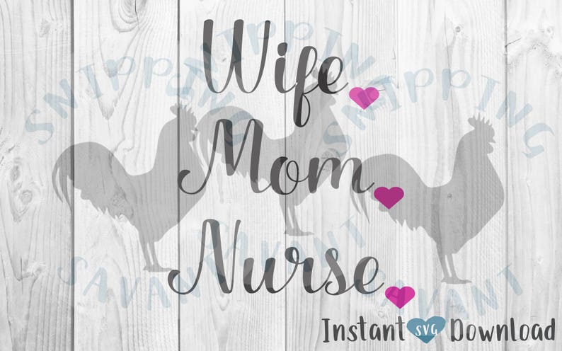 Download Wife Mom Nurse Heart Wifey Mommy SVG Design File Cut File ...