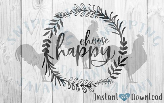 Download Choose Happy With Border Primitive Farmhouse Farm House Svg Etsy PSD Mockup Templates