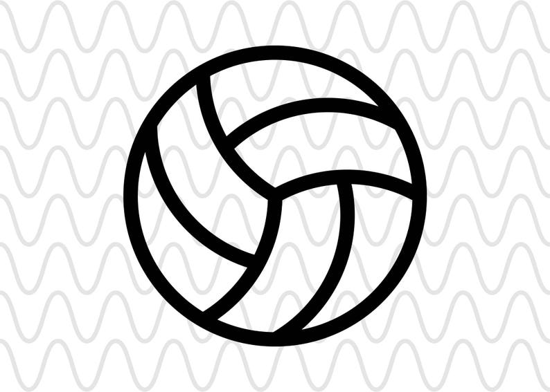 Download Volleyball Monogram SVG Cricut Silhouette Circles dots cut ...