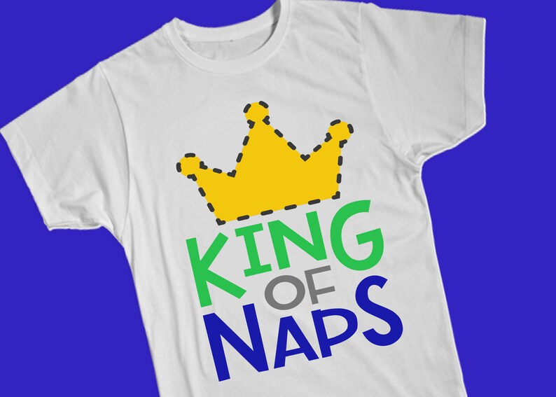 Download King of Naps Baby Boy Crown Dots Funny SVG Design File Cut | Etsy
