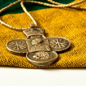 Collier Rasta Pendentif éthiopien Collier Lion de Juda Charme médaille Haile Selassie Corée Rasta collier homme 41 image 2