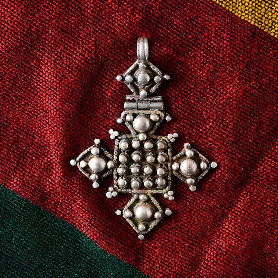 Ethiopian neck cross , African Tribal jewelry , R… - image 5