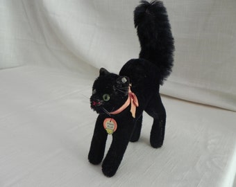 シュタイフ - 黒猫 - ブラックトム - 怖い猫 - ドイツ