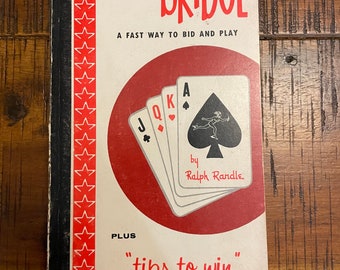 Vintage 1963 Instant Bridge, a fast way to bid and play – used, unmarred and no writing or bent pages