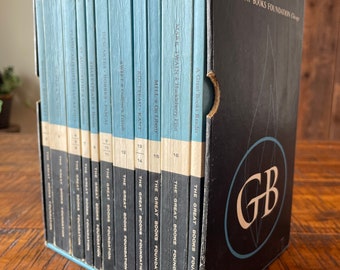 1955 Vintage Great Books Foundation Classics Buchset Second Year Course, 11 Bände, 16 Geschichten