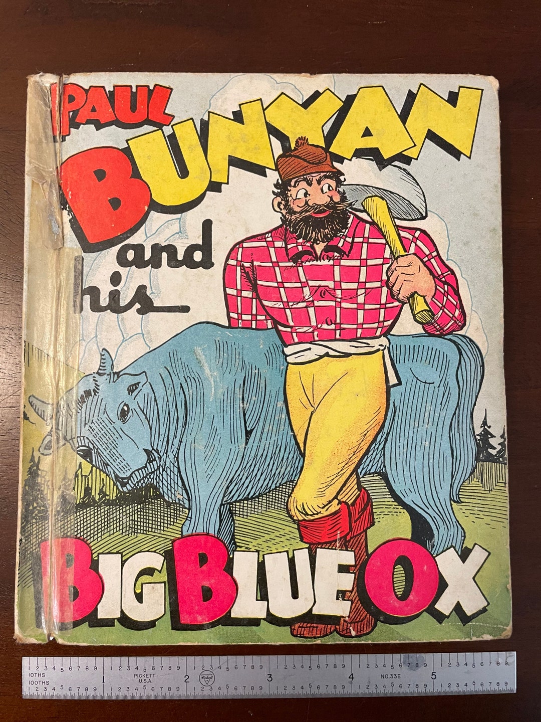 Vintage 1935 Paul Bunyan and His Blue Ox Children’s Book Published by ...