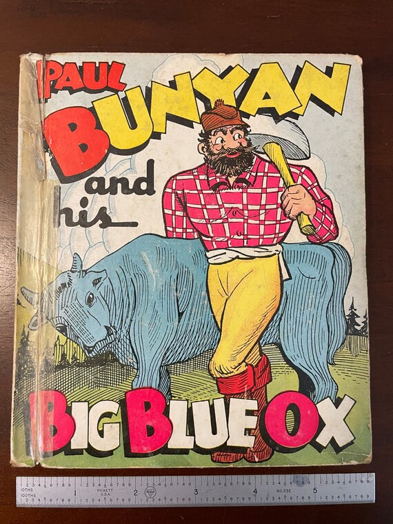 Vintage 1935 Paul Bunyan and His Blue Ox Childrens Book - Etsy