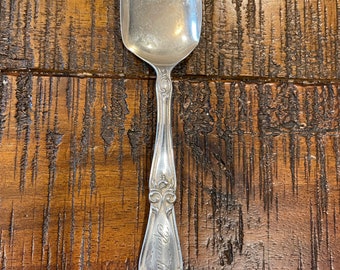 Beautiful vintage 1911 silver baby spoon with “Ragnhild” on the handle stamped with M and two birds made by Manchester Manufacturing Co - 5”