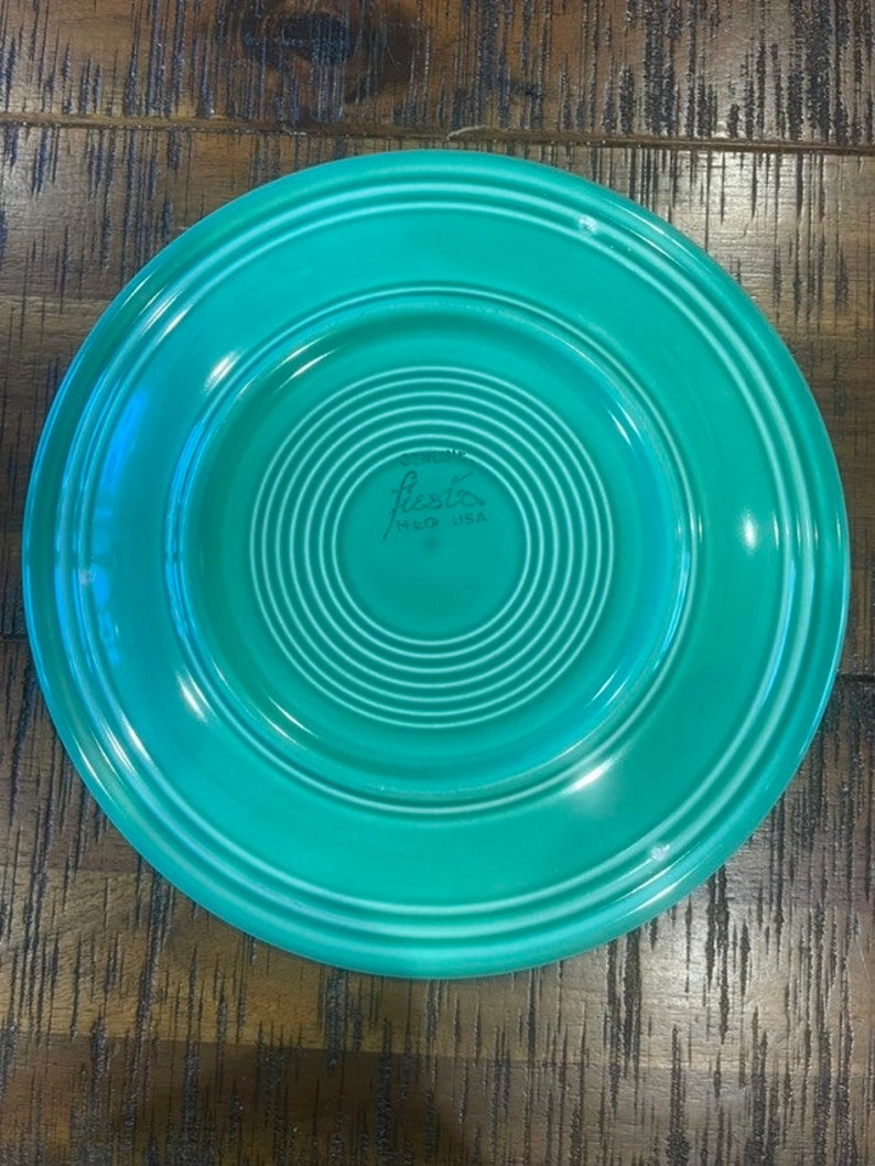 1936-1949 Vintage Genuine Fiestaware 9 1/2” Dinner Plate, Homer ...