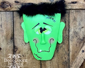 Frankenstein Wreath Attachment, 3D Halloween Decor