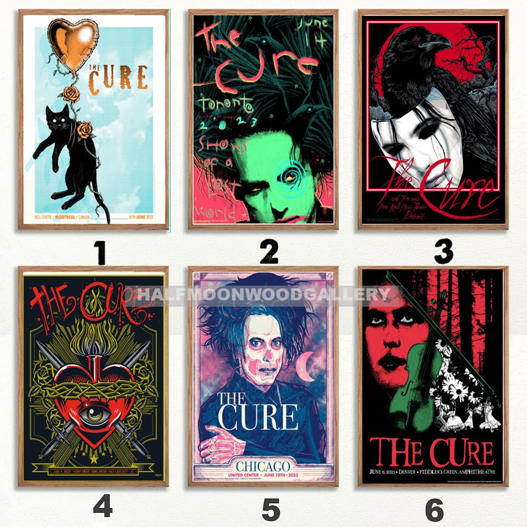 JUNE UPDATED 2023 the Cure Chicago and Cleveland Tour Poster Etsy