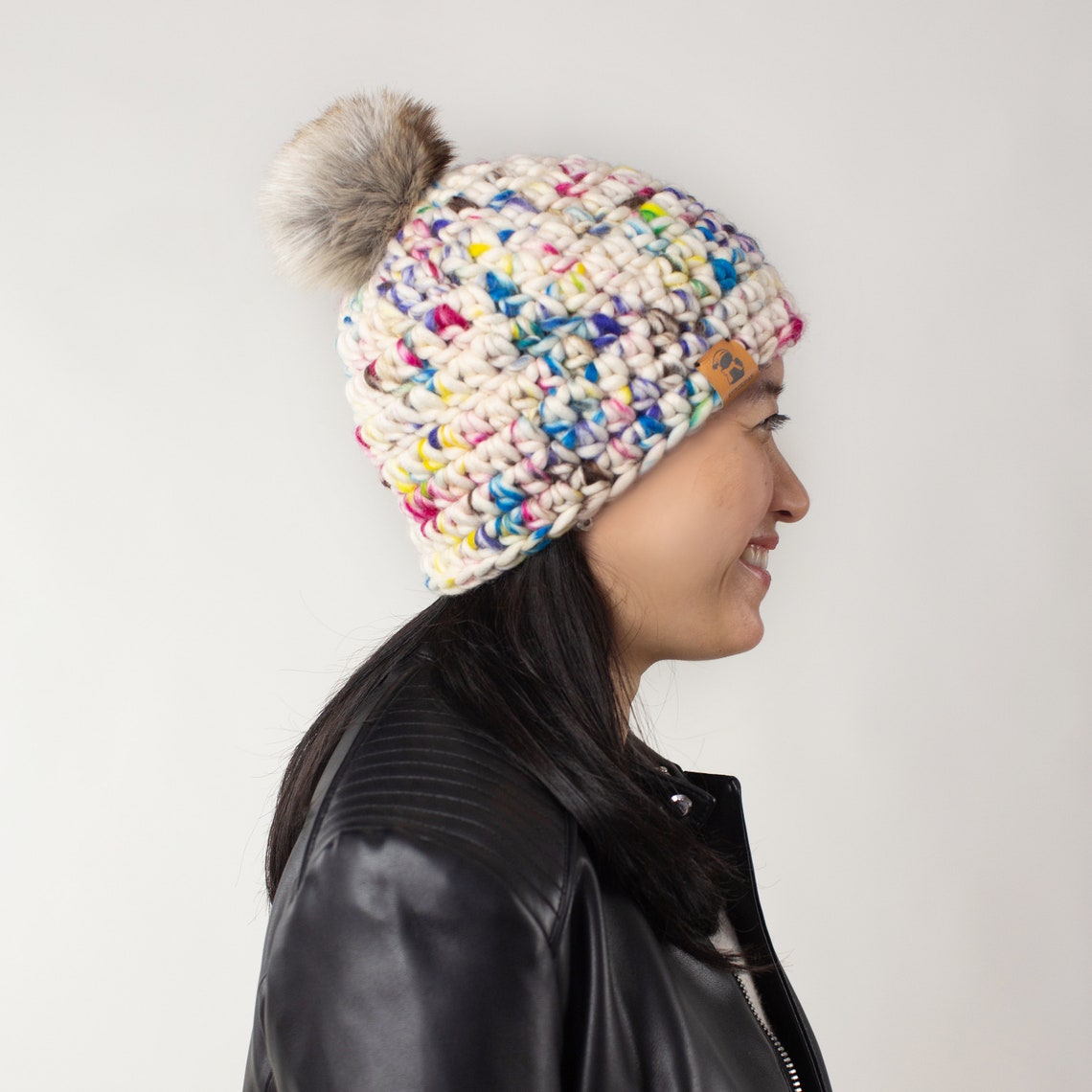 Luxe Sugarloaf Goranie Confeti Sombrero de Ganchillo hecho Etsy