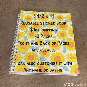 Reusable Sticker Book, Sticker Album Reusable