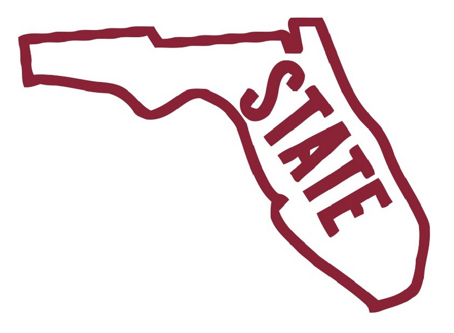 Florida State University Vinyl Decal Sticker - 5 Inches, Officially Licensed, For Laptop, Car, Water Bottle, Scrapbook