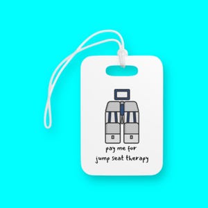 Flight Attendant Bag Tag - Personalized Crew Travel Gift - Luggage Tag for Flight Crew