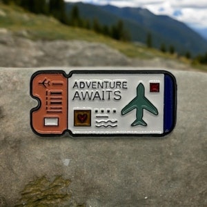Travel Pin - Enamel Pin - Flight Attendant Gift - Cute Pin - Travel Gift - Small Gift