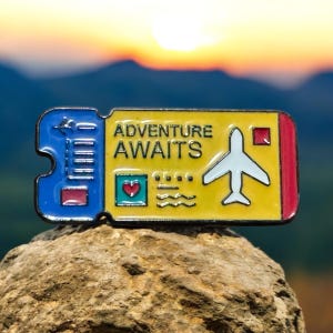 Travel Pin - Enamel Pin - Flight Attendant Gift - Cute Pin - Travel Gift - Small Gift, Travel Pins