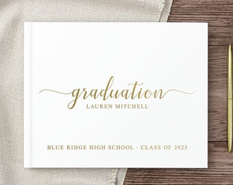 Graduation Guest Book, High School Graduation Gift for Graduating Class, Graduation Party Ceremony Well Wishes Photo Book