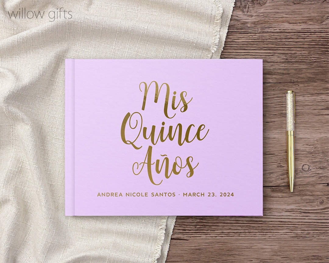 Quinceanera Guest Book Custom Mis Quince Gift Ideas for Quinceanera