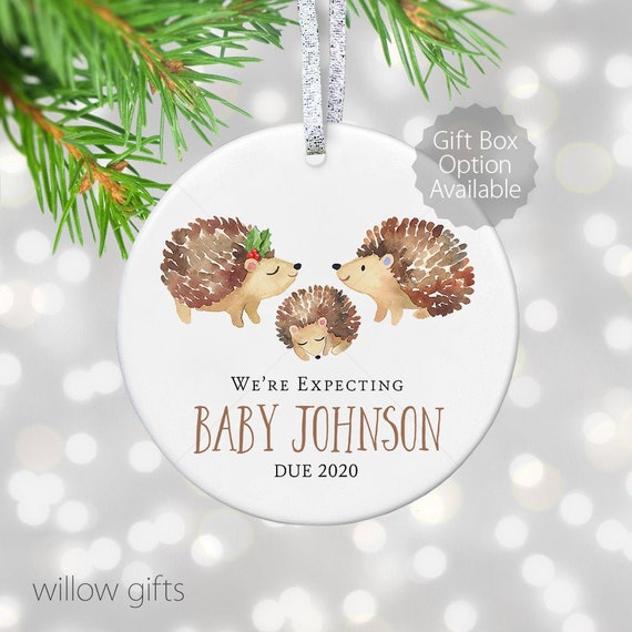 expecting baby christmas ornament