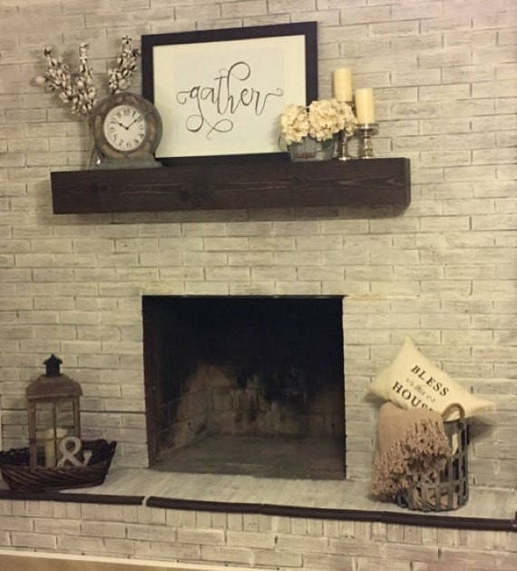Fireplace Rustic Mantel Beam 6 Depth 7 Face Etsy