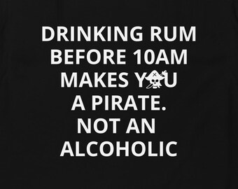 T-shirt Rum O'Clock: Morning Pirate-editie