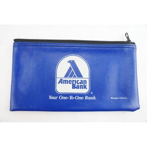 Vintage Bank Deposit Bag - Etsy