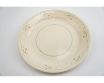 Vintage Corelle By Corning Calico Rose Dinner Plate 9" Diameter