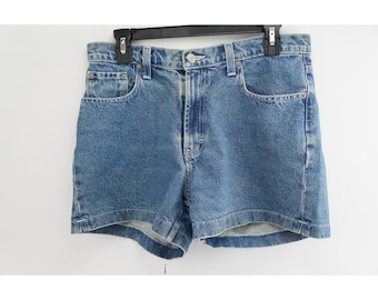 Jordache Denim Shorts Womens 11/12 Blue High Waisted Vintage Excellent