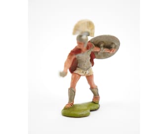 60s/70s Vintage Britains LTD Toy Soldier Warrior Roman Gladiator Red Cape 882502