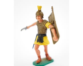 60s/70s Timpo 54mm Toy Soldier Colors Vary Swoppet Roman Black Belt Short Sword