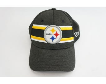 New Era Pittsburgh Steelers Hat Mens M/L Gray 39THIRTY NFL Stretch Fit Excellent
