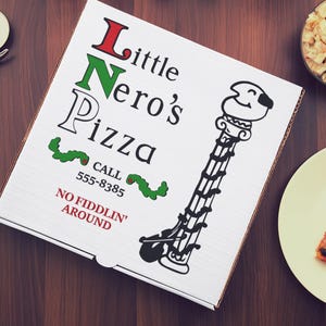 Little Nero&#39;s Full Size Pizza Box Costume Prop Christmas Gift from Home Alone