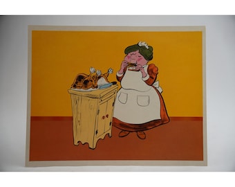 Póster impreso de la tira de película Clever Grethel de Scott Education, 12.5x10, vintage de 1971